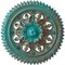 Ekena Millwork York Ceiling Medallion (Fits Canopies up to 3 5/8"), 21 5/8"OD x 2 1/2"P, Copper Green Patina CM21YOCGS - alternate 1